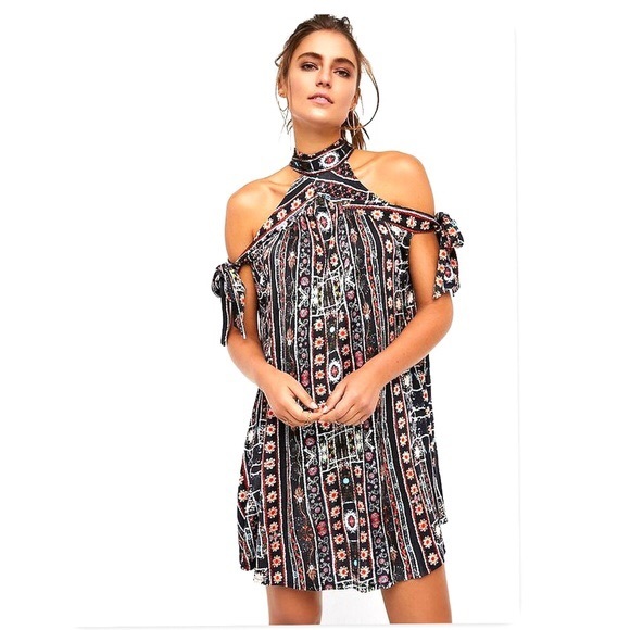 *SOLD* Free People Cheek to Cheek shift mini dress - Picture 2 of 6